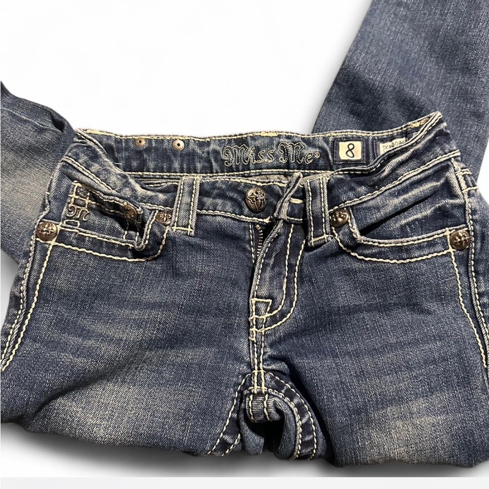 Miss Me Dark Blue Denim Jeans
